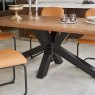 Woods Soho 200cm Dining Table & 4 Firenza Dining Chairs - Tan