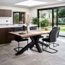 Soho 200cm Dining Table & 4 Firenza Dining Chairs - Black