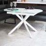 Clearance Ravenna Motion Table in White with Paulo RHF Corner Bench and Paulo Low Bench in Anthracite