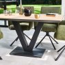 Woods Industrial V Base Dining Table
