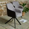 Woods Libby Two Tone Light / Dark Grey Dining Chair (Set of 2)