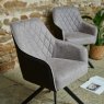 Clearance Libby Two Tone Light / Dark Grey Dining Chair (Set of 2)