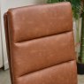 Clearance Ava Tan Dining Chair in Faux Leather (Set of 2)