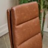 Clearance Ava Tan Dining Chair in Faux Leather (Set of 2)
