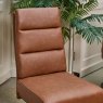 Clearance Ava Tan Dining Chair in Faux Leather (Set of 2)