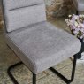 Clearance Ava Light Grey Dining Chair in Fabric (Set of 2)