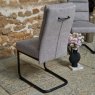 Clearance Ava Light Grey Dining Chair in Fabric (Set of 2)