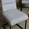 Clearance Ava Silver Dining Chair in Fabric (Set of 2)