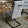 Clearance Ava Silver Dining Chair in Fabric (Set of 2)