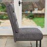 Clearance Ava Dark Grey Dining Chair in Fabric (Set of 2)