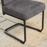 Clearance Ava Dark Grey Dining Chair in Fabric (Set of 2)