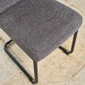 Clearance Ava Dark Grey Dining Chair in Fabric (Set of 2)