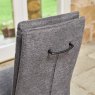 Clearance Ava Dark Grey Dining Chair in Fabric (Set of 2)