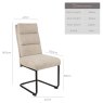 Clearance Ava Biscuit Dining Chair in Fabric (Set of 2)