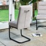 Ava Biscuit Dining Chair in Fabric (Set of 2)