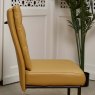 Clearance Ava Mustard Dining Chair in Faux Leather (Set of 2)