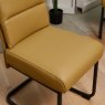 Clearance Ava Mustard Dining Chair in Faux Leather (Set of 2)