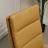 Clearance Ava Mustard Dining Chair in Faux Leather (Set of 2)