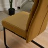 Clearance Ava Mustard Dining Chair in Faux Leather (Set of 2)
