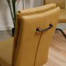 Clearance Ava Mustard Dining Chair in Faux Leather (Set of 2)