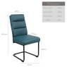 Woods Ava Dining Chair - Teal (Set of 2)