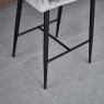 Clearance Carlton Bar Stool - Light Grey Velvet (Set of 2)