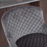 Clearance Carlton Bar Stool - Light Grey Velvet (Set of 2)