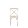 Woods Cradley Dining Chair - White with Rattan Seat (Set of 2)