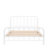 Woods Lamba Metal Bed - Ivory