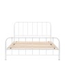 Woods Lamba Metal Bed - Ivory