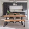 Woods Adelaide 180cm Dining Table with 2 Firenza Chairs in Olive with Adelaide 155cm Bench