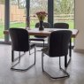 Adelaide 180cm Dining Table with 4 Firenza Chairs in Black