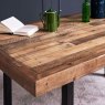 Woods Adelaide 180cm Dining Table with Industrial Corner Bench in Grey and 158cm Flat Bench
