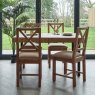 Woods Adelaide 140-180cm Extending Dining Table with 4 Adelaide Upholstered Chairs