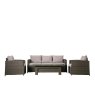 Woods Tinto Sofa Set in Grey with Rising Table
