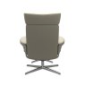 Stressless Stressless Berlin Recliner with Headrest and Footstool with Cross Base