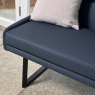 Woods Jupiter Corner Bench in Navy - Left Hand Facing