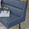 Woods Jupiter Corner Bench in Navy - Left Hand Facing