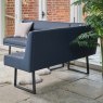 Woods Jupiter Corner Bench in Navy - Left Hand Facing