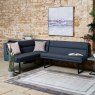 Woods Jupiter Corner Bench in Navy - Right Hand Facing