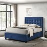 Woods Camila Ottoman Double Bed - Dark Blue