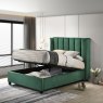 Woods Santana Ottoman Double  Bed - Green