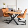 Woods Urban 140-180cm Extending Dining Table with 4  Firenza Chairs in Tan