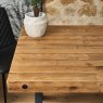 Woods Urban 180cm Dining Table with Industrial Corner Bench in Tan