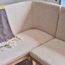 Woods Hampton Beige Corner Bench - Left Hand Facing