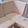 Woods Hampton Beige Corner Bench - Right Hand Facing