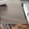 Woods Dante Dark Grey 135cm Dining Table with Corner Bench (LHF) and Low Bench