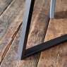 Woods Dante Dark Grey 135cm Dining Table with Corner Bench (RHF) and Low Bench