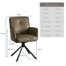Woods Parma Dining Chair Pocket Sprung - Green Faux Leather (Set of 2)