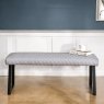 Woods Dante Low Dining Bench - Light Grey